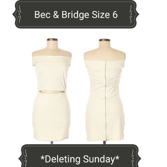Bec & Bridge Dresses & Skirts - *Deleting Sunday*Bec & Bridge Ivory Cut Out Dress